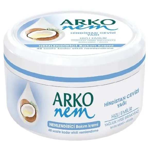Arko Nem Hindistan Cevizi Yağı Nemlendirici Bakım Kremi 300 Ml