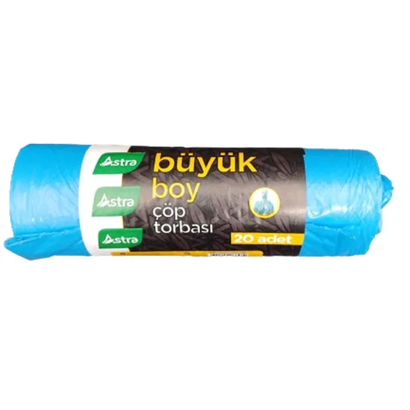 Astra Çöp Torbası Büyük Boy Mavi 20 Li