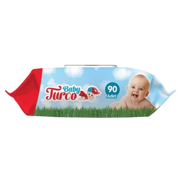 Baby Turco Kapaklı Islak Havlu 90 Lı