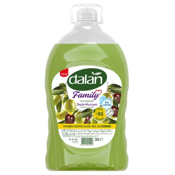 Dalan Family Sıvı Sabun Zeytin Mucizesi 3 Lt