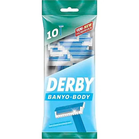 Derby Banyo Tıraş Bıçağı Tek Bıçaklı 10 Lu Poşet
