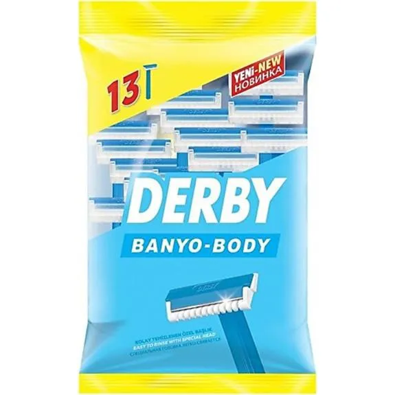 Derby Banyo Tıraş Bıçağı Tek Bıçaklı 13 Lü Poşet