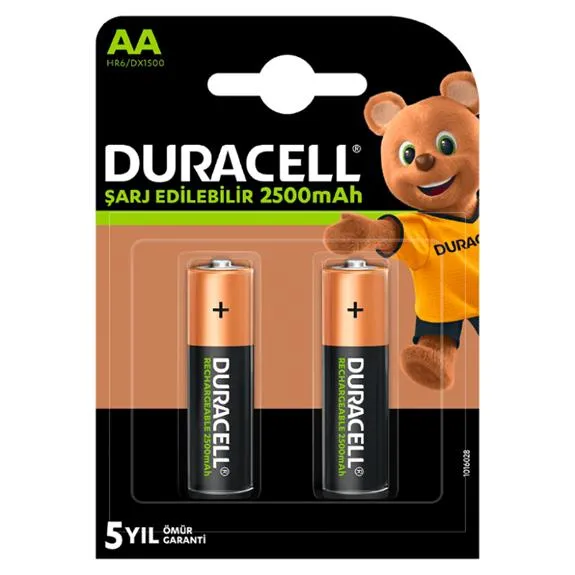 Duracell Aa Kalem Pil Şarj Edilebilir 2500mah 2 Li