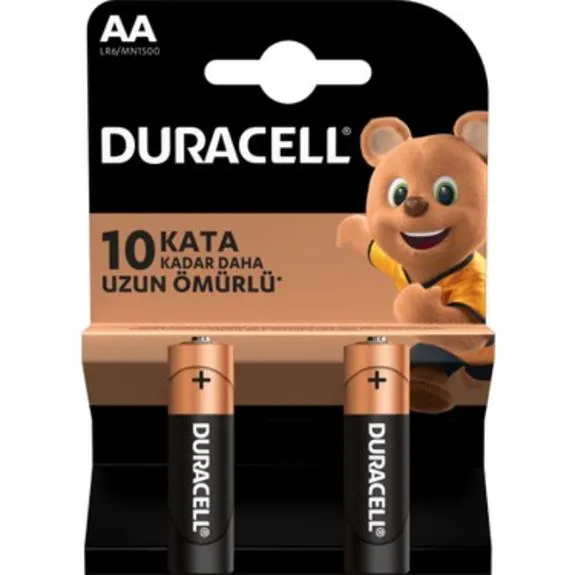 Duracell Alkalin AA Kalem Pil 2 Li Paket