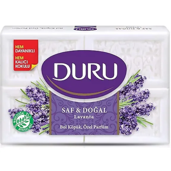 Duru Banyo Sabunu Saf&Doğal Lavanta 4X150 Gr