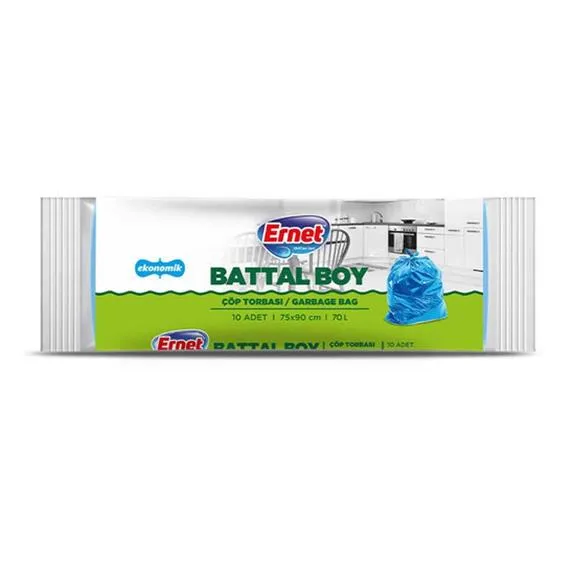 Ernet Çöp Torbası Battal Boy 10 Lu