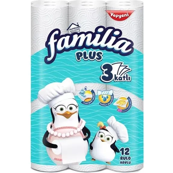 Familia Havlu Plus 3 Katlı 12 Li