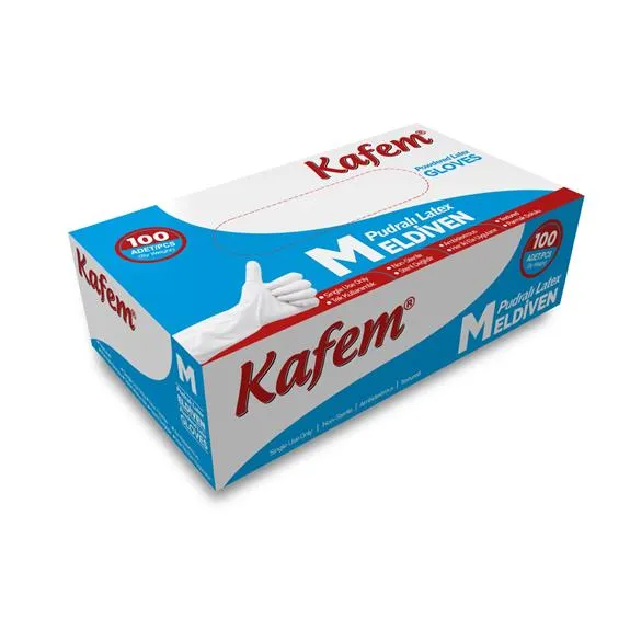 Kafem Muayene Eldiveni Pudralı 100 Lü (M)