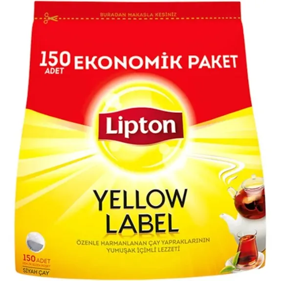 Lipton Yellow Label Demlik Poşet Çay 150 Li 480 Gr