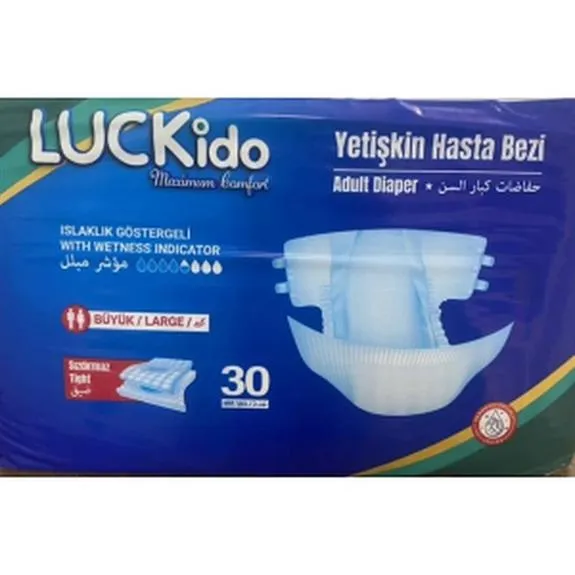 Luckido Yetişkin Hasta Bezi Large 30 Lu