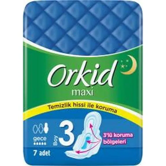 Orkid Maxi Kanatlı Gece 7 Li