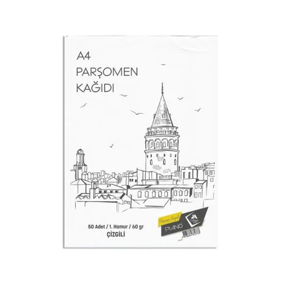 Pıano Parşömen Kağıdı Çizgili 50 Li
