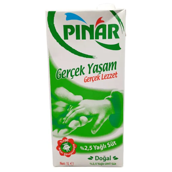 Pınar %2,5 Yağlı Süt 1 Lt