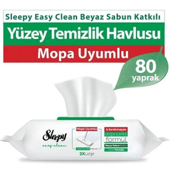 Sleepy Mop Uyumlu Yüzey Temizlik Havlusu 80 Lı