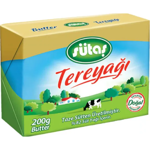 Sütaş Pastörize Tereyağı 200 Gr Folyolu