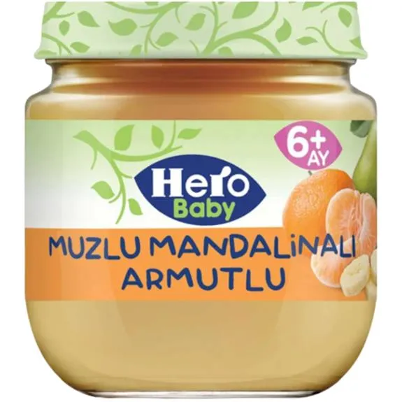 Ülker Hero Baby Muzlu Mandalinalı Armutlu Kavanoz Mama 125 Gr